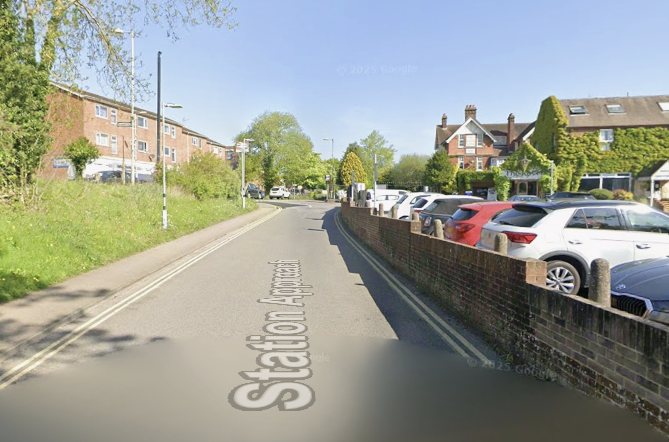 The Raven Hotel on Station Road today, seen from a similar vantage point as the Edwardian postcard